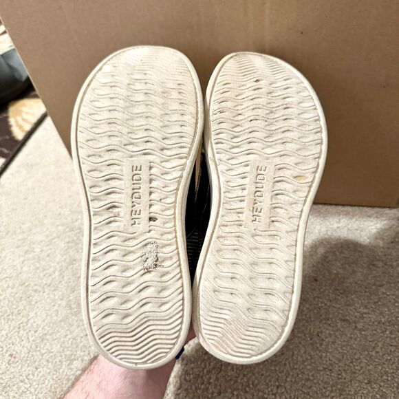 Hey Dude Women Size 9 Kenina Sparkling Grey Laced Slip On Comfort Casual Summer - Picture 2 of 6